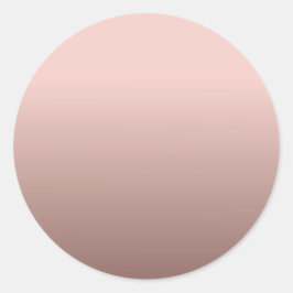 Adesivo Redondo Rosa Modelo vazio Dourado Adicionar seu texto mode