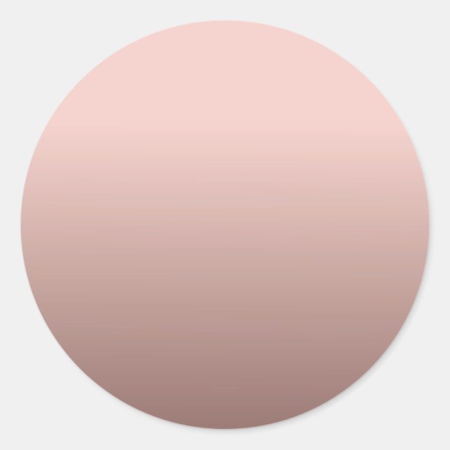 Adesivo Redondo Rosa Modelo vazio Dourado Adicionar seu texto mode (Frente)