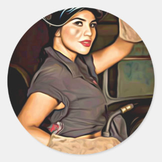 Adesivo Redondo Rosa-o-soldador