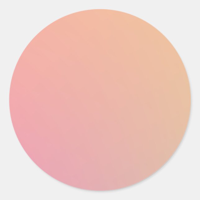 Adesivo Redondo Rosa Peach (Frente)