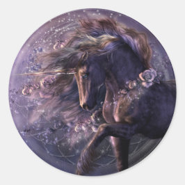 Adesivo Redondo Rosa preto para quimera