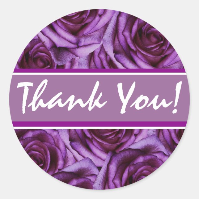 Adesivo Redondo Rosa púrpura (Frente)