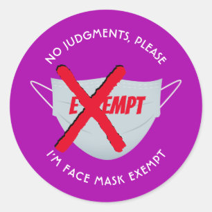 Adesivo Redondo Rosa quente   ISENÇÃO DE MÁSCARAS ROSTAS