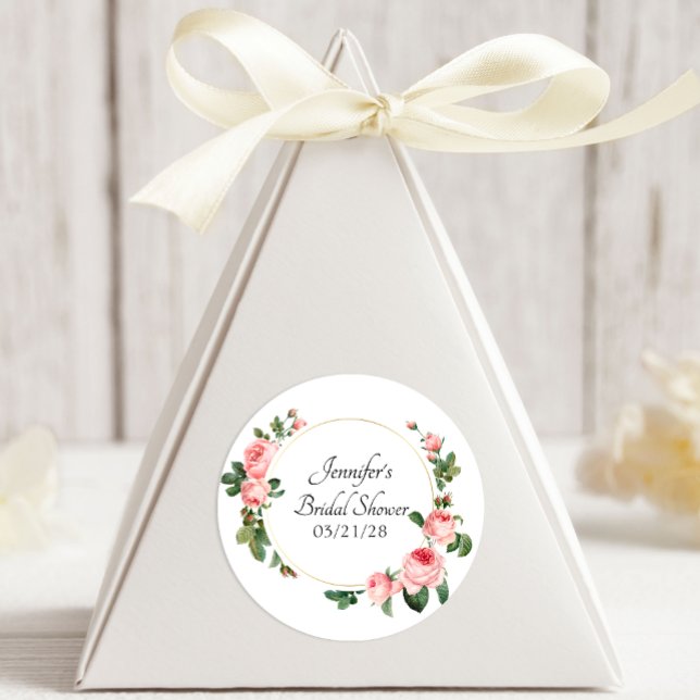 Adesivo Redondo Rosa Rosa Rosa Azul (Criador carregado)