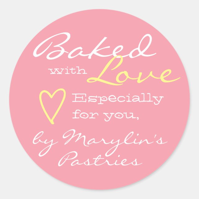 Adesivo Redondo Rosa Rosa Rosa Rosa Simples Feita com Pastel do Co (Frente)