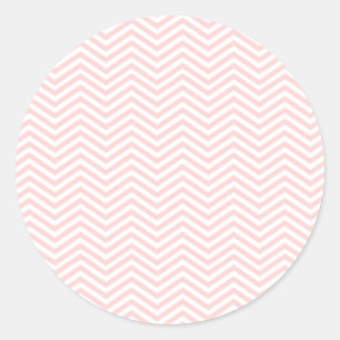 Adesivo Redondo Rosa Salmon Chevron
