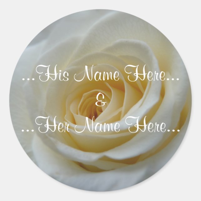 Adesivo Redondo Rosa-Stickers Dourados Vinhetas de Casamento Român (Frente)