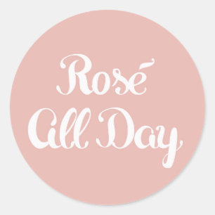 Adesivo Redondo Rosa Todos os Dias
