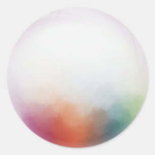 Adesivo Redondo Rosa Vermelho Amarelo Laranja Azul Verde Moderno C