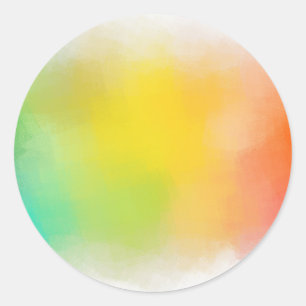 Adesivo Redondo Rosa Vermelho Amarelo Laranja Azul Verde Personali