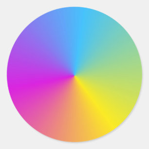 Adesivo Redondo Rosa Vermelho Roxo Amarelo Laranja Azul Verde Pers