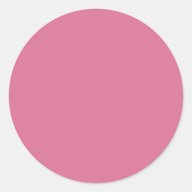 Adesivo Redondo Rosa Violeta Pálido (Frente)