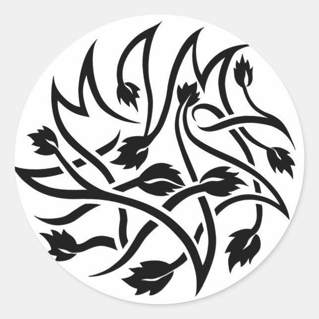 Adesivo Redondo Rosana Tattoo Sticker (Frente)