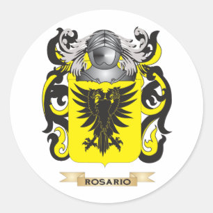 Adesivo Redondo Rosario Casaco de Armas (Crest Familiar)