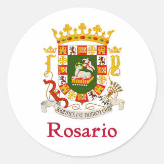 Adesivo Redondo Rosario Porto Rico Shield