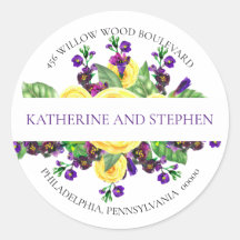 Rosas Amarelas | Violets Boho Floral Return Addres