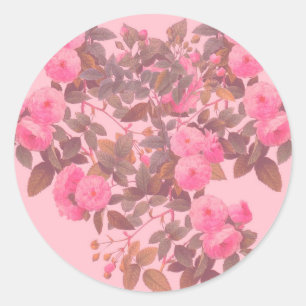 Adesivo Redondo Rosas de Redoute