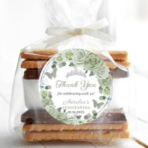 Rosas Florais Verdes Sage Silver Tiara Borboletas