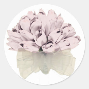 Adesivo Redondo Rosas Rosa ~