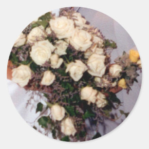 Adesivo Redondo Rose Bouquet Envelope Seal Sticker