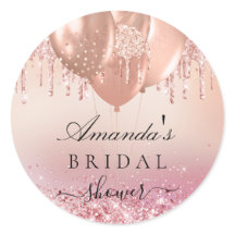 Rose gold com brilho em tons rosa para chá de ling