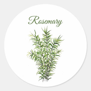 Adesivo Redondo Rosemary Herb Greenery Kitchen - Chic Verde Culiná