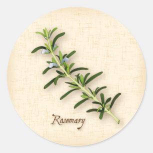Adesivo Redondo Rosemary Herb Round Stickers