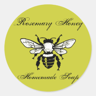 Adesivo Redondo Rosemary Honey Soap Labels