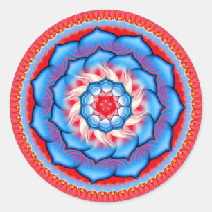 Adesivo Redondo Rosette da mandala