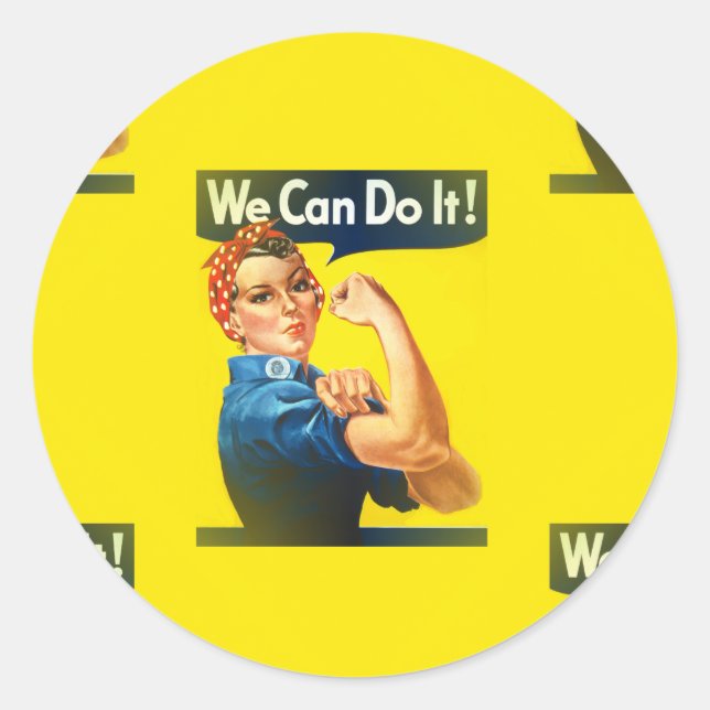 Adesivo Redondo rosie (Frente)