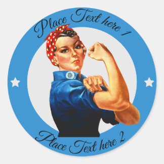 Adesivo Redondo Rosie the Riveter - Sticker