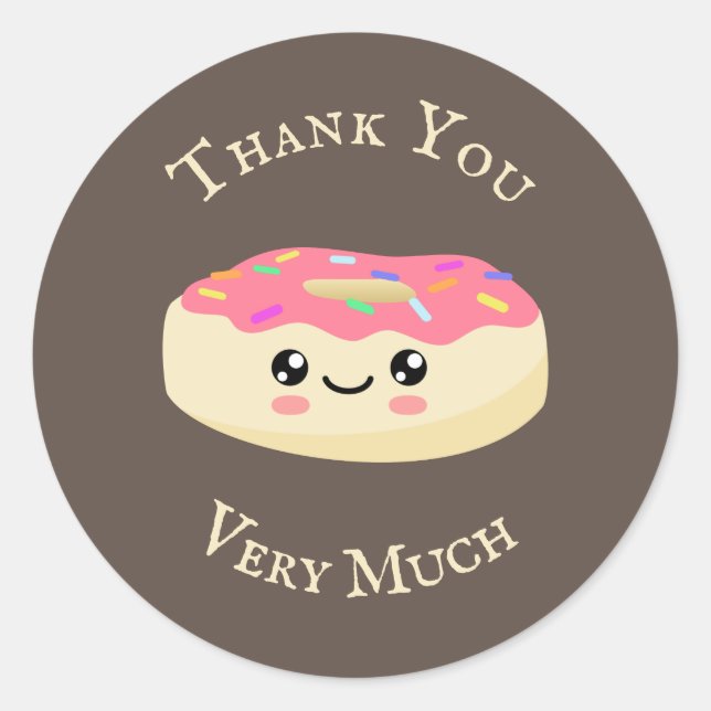 Adesivo Redondo Rosquinha (Frente)