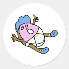 Adesivo Redondo Rosquinha aromatizada para bebês