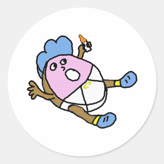 Adesivo Redondo Rosquinha aromatizada para bebês (Frente)