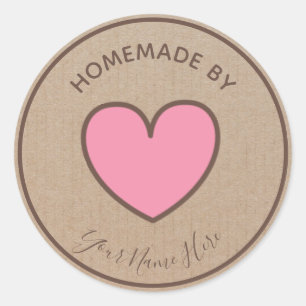 Adesivo Redondo Rosquinha Cookie Cake Hearemade Do Vintage Artesan