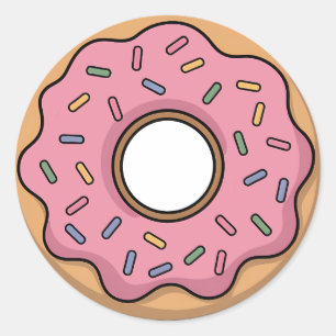 Adesivo Redondo Rosquinha Crianças