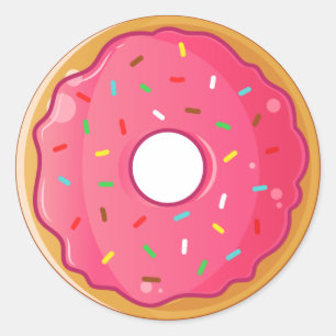 Adesivo Redondo Rosquinha de água salgada