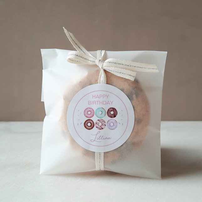 Adesivo Redondo ROSQUINHA e FESTA DE ANIVERSÁRIO ARCO (Criador carregado)