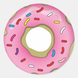 Adesivo Redondo Rosquinha elegante com saliência e borrachas