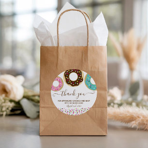 Adesivo Redondo Rosquinha Espelhada Com Amor, Bebê, Espelho Obrig
