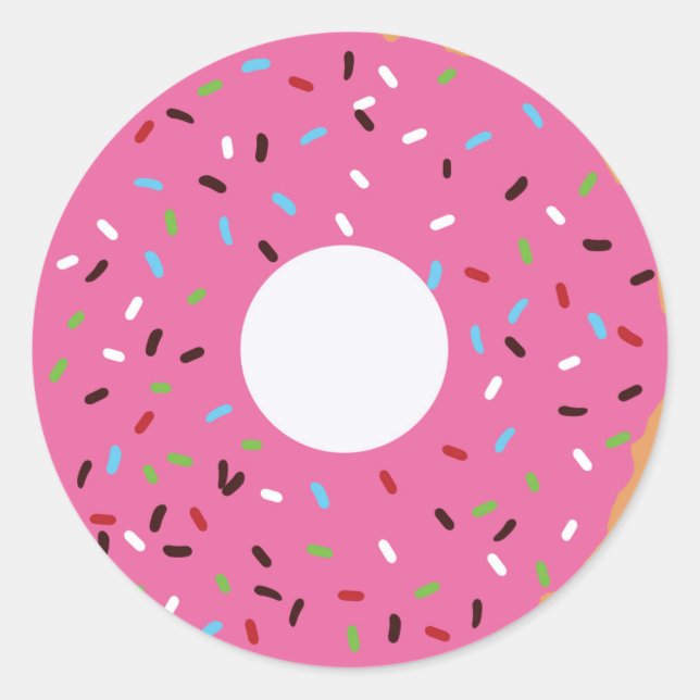 Adesivo Redondo Rosquinha Obrigado (Frente)