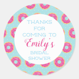 Adesivo Redondo Rosquinha, obrigado, palitos