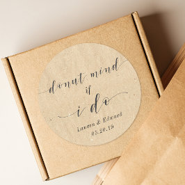 Adesivo Redondo Rosquinha Se Eu Faço Rosquinha De Casamento Favor 