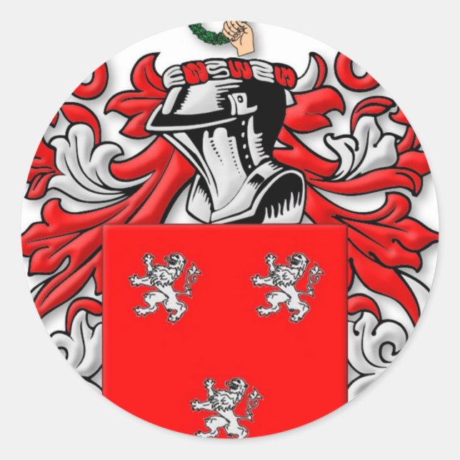 Adesivo Redondo Ross Casaco of Arms (Frente)