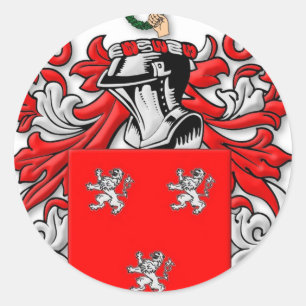 Adesivo Redondo Ross Casaco of Arms