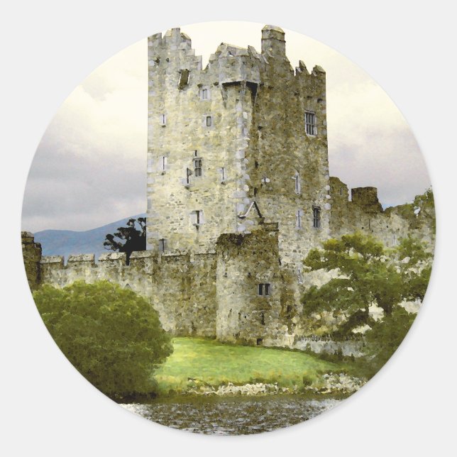 Adesivo Redondo Ross Castle Sticker (Frente)