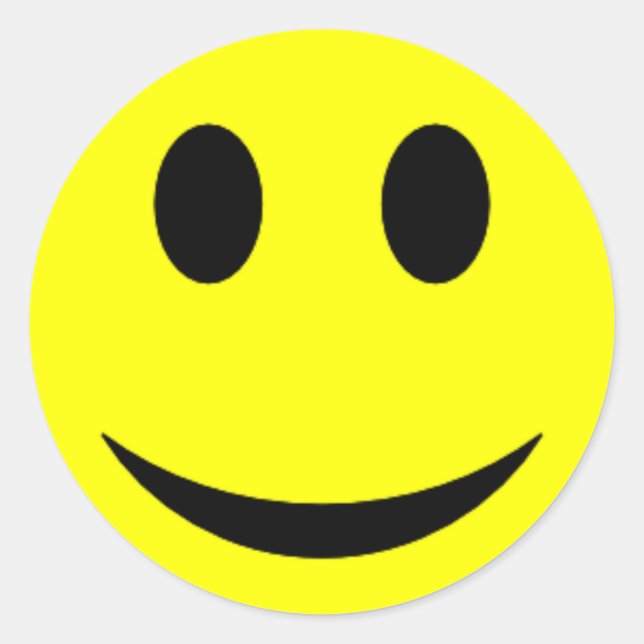 Adesivo Redondo Rosto Amarelo Original (Frente)