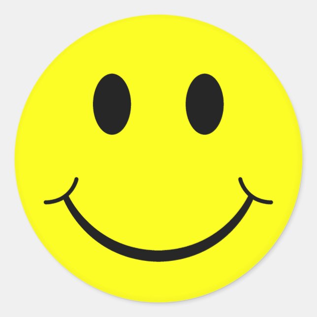 Adesivo Redondo Rosto Clássico (Frente)