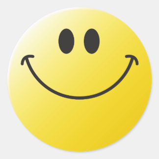 Adesivo Redondo Rosto Clássico