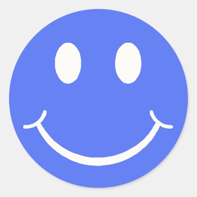 Adesivo Redondo Rosto Feliz (Frente)